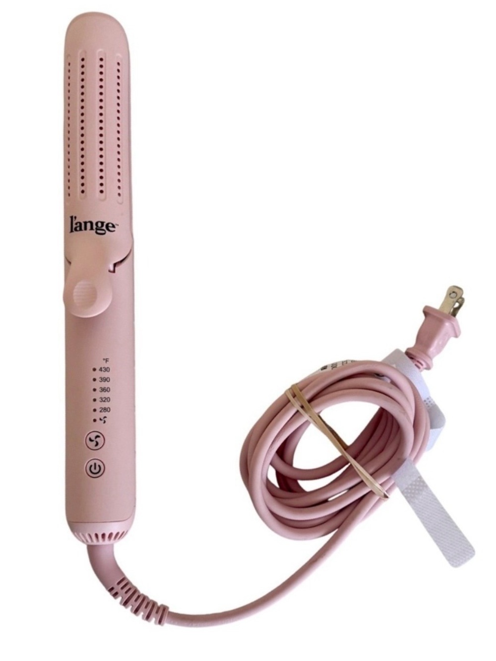 2 in 1 Hair Straightener Curling Iron Lange Le Duo Classic 360 Airflow Pink